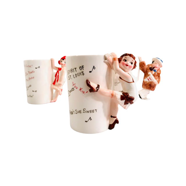 Shafford Mid-Century Roaring 20'S Mug Set (Set of 4)