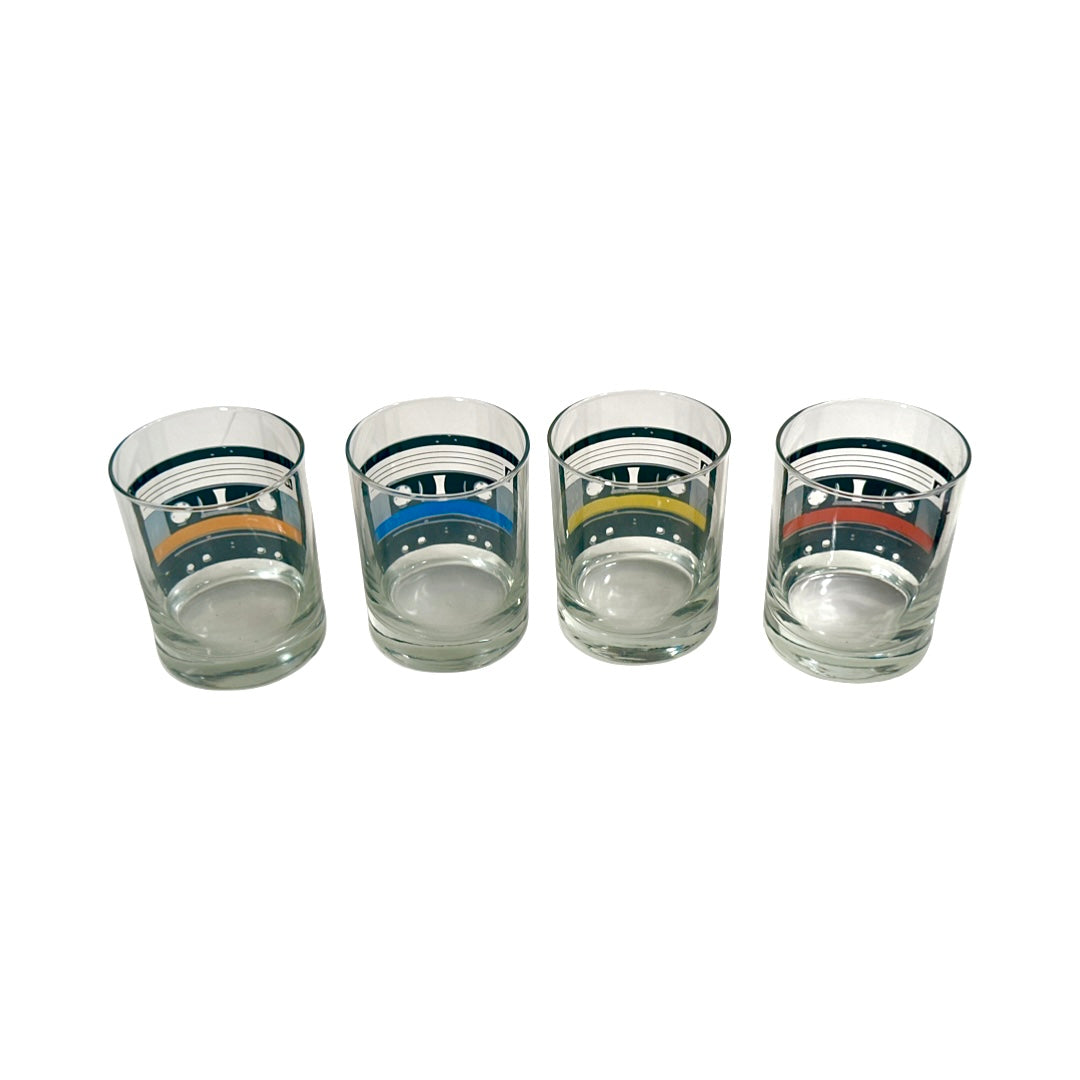 Uncommon Good Retro Mixtape Double Old Fashion Glasses (Set of 4)